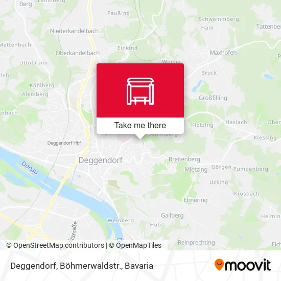 Карта Deggendorf, Böhmerwaldstr.