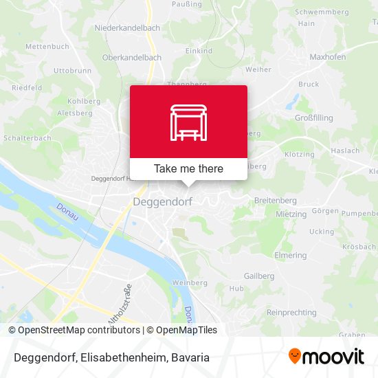 Deggendorf, Elisabethenheim map