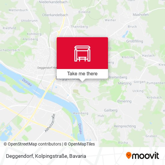 Deggendorf, Kolpingstraße map