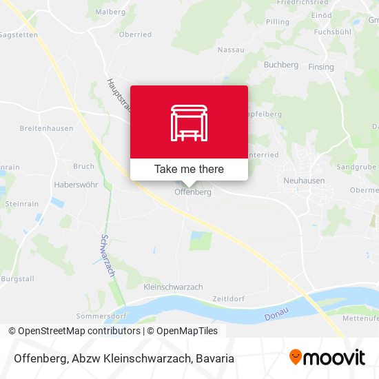 Offenberg, Abzw Kleinschwarzach map