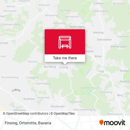 Карта Finsing, Ortsmitte