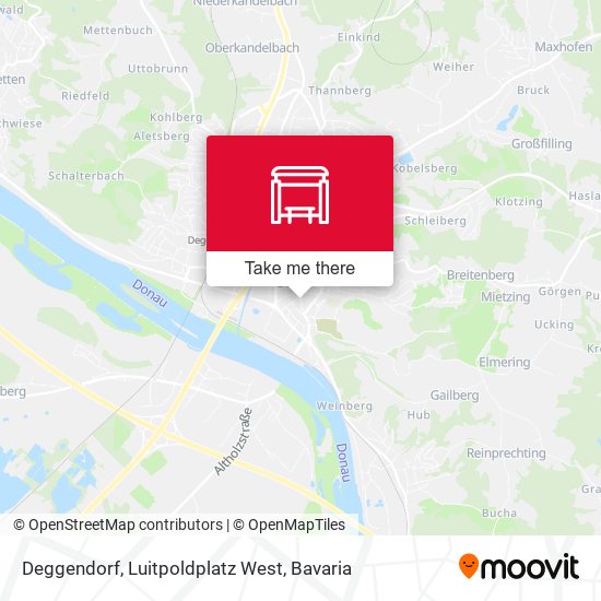 Deggendorf, Luitpoldplatz West map