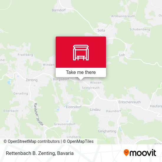 Rettenbach B. Zenting map