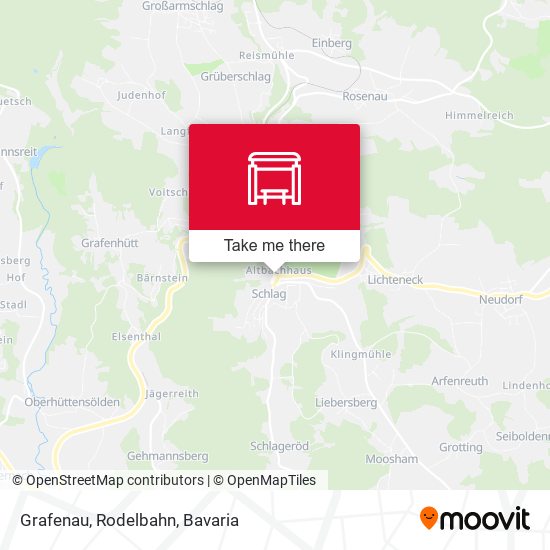 Grafenau, Rodelbahn map