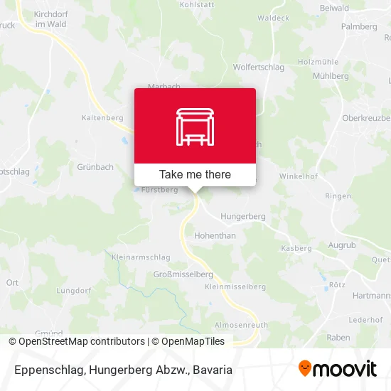 Карта Eppenschlag, Hungerberg Abzw.