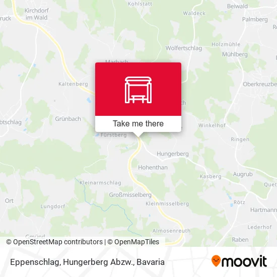 Карта Eppenschlag, Hungerberg Abzw.