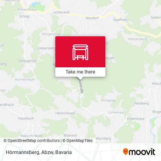 Hörmannsberg, Abzw map