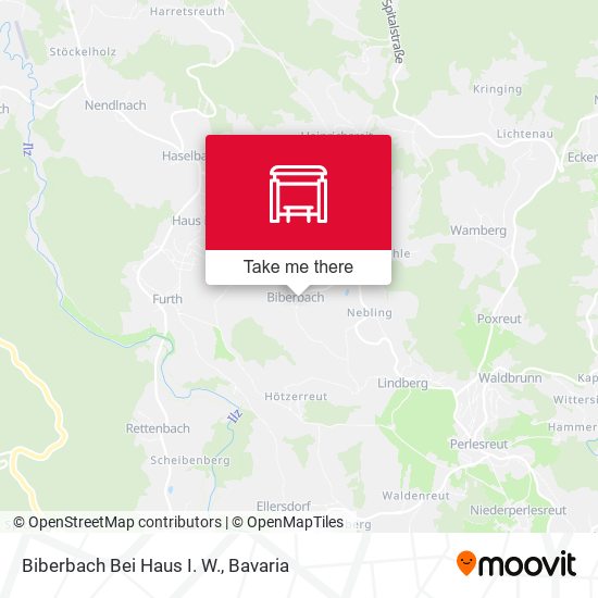 Biberbach Bei Haus I. W. map