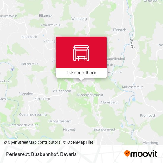 Perlesreut, Busbahnhof map