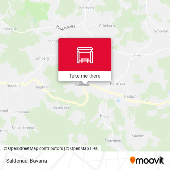 Карта Saldenau