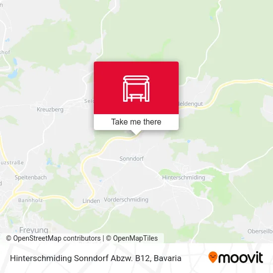 Карта Hinterschmiding Sonndorf Abzw. B12