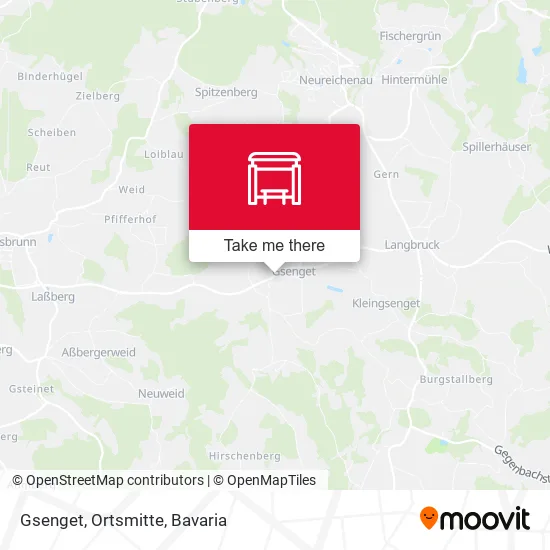 Карта Gsenget, Ortsmitte