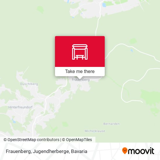 Frauenberg, Jugendherberge map