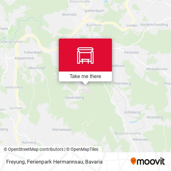 Freyung, Ferienpark Hermannsau map