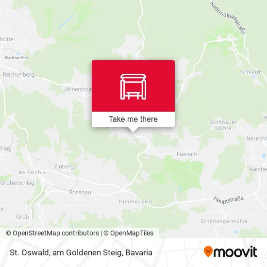 Карта St. Oswald, am Goldenen Steig