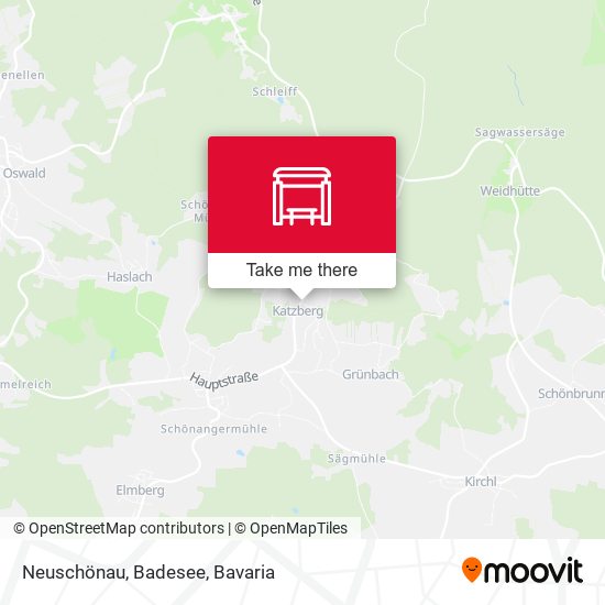 Neuschönau, Badesee map