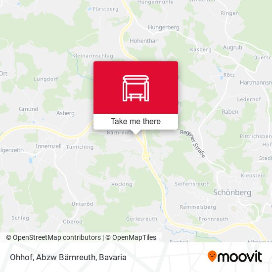 Ohhof, Abzw Bärnreuth map