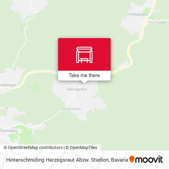 Hinterschmiding Herzogsreut Abzw. Stadion map