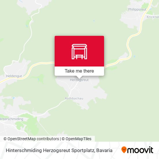 Hinterschmiding Herzogsreut Sportplatz map