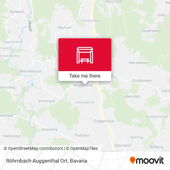 Карта Röhrnbach Auggenthal Ort
