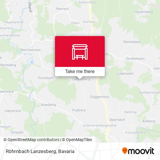 Röhrnbach Lanzesberg map