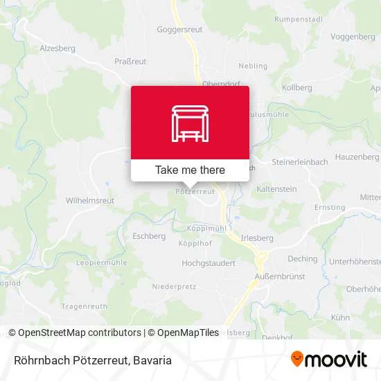 Карта Röhrnbach Pötzerreut