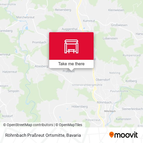 Röhrnbach Praßreut Ortsmitte map