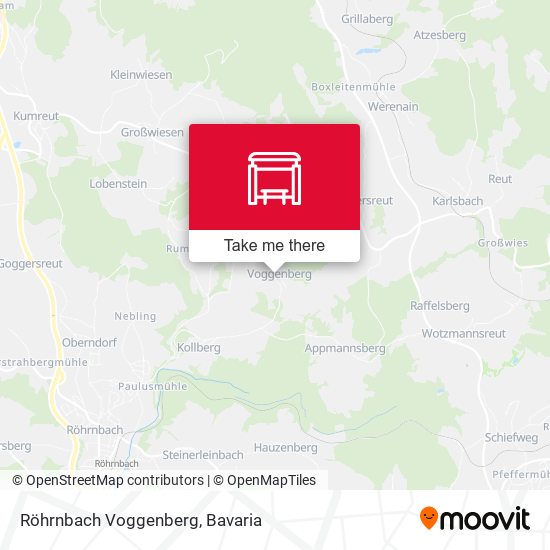Röhrnbach Voggenberg map