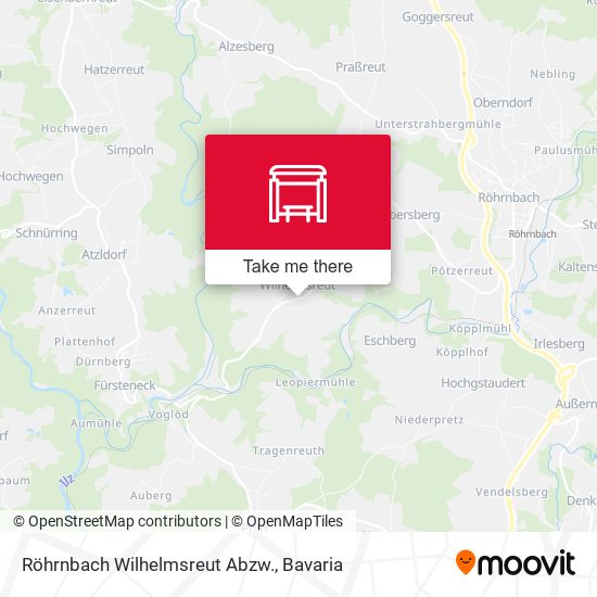Röhrnbach Wilhelmsreut Abzw. map