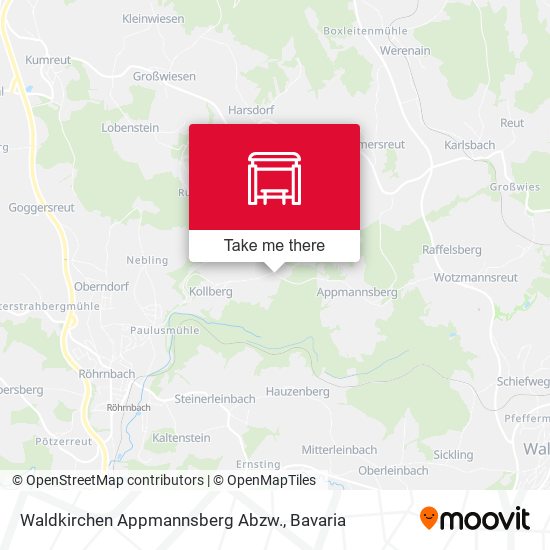 Waldkirchen Appmannsberg Abzw. map