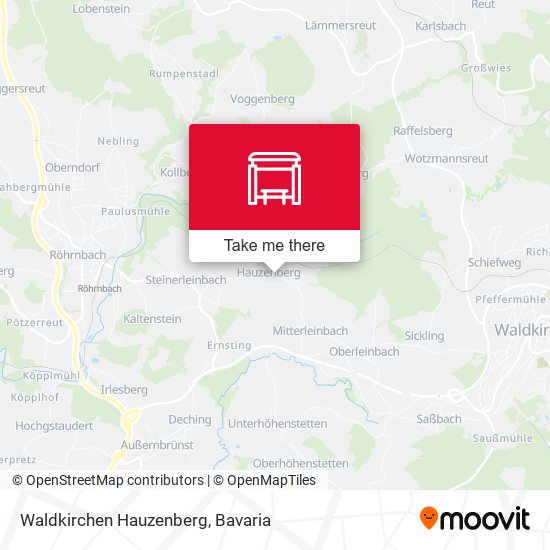 Waldkirchen Hauzenberg map