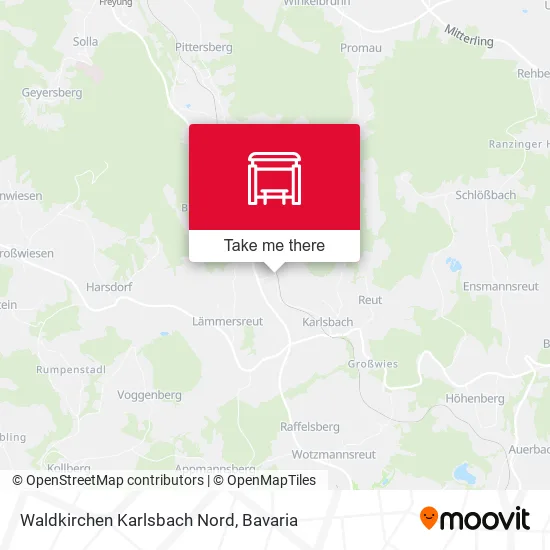 Карта Waldkirchen Karlsbach Nord