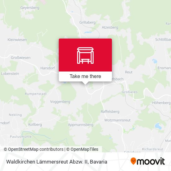 Waldkirchen Lämmersreut Abzw. II map