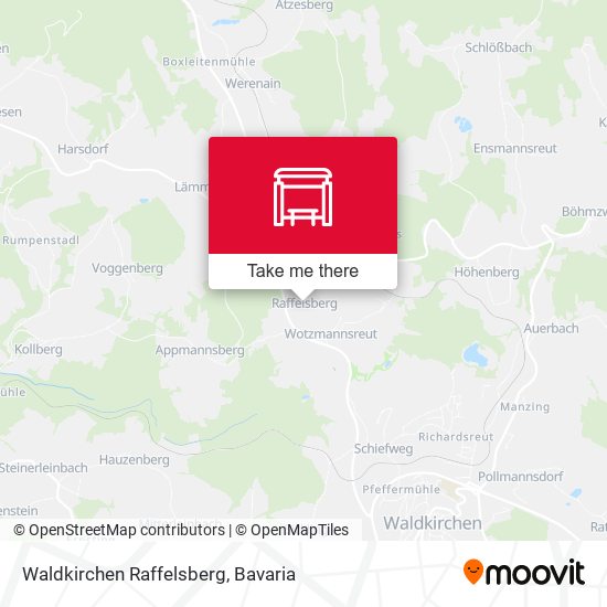 Waldkirchen Raffelsberg map