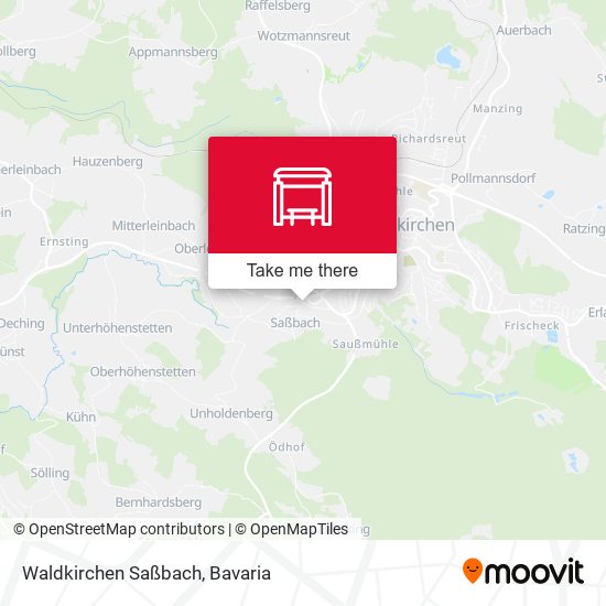 Waldkirchen Saßbach map