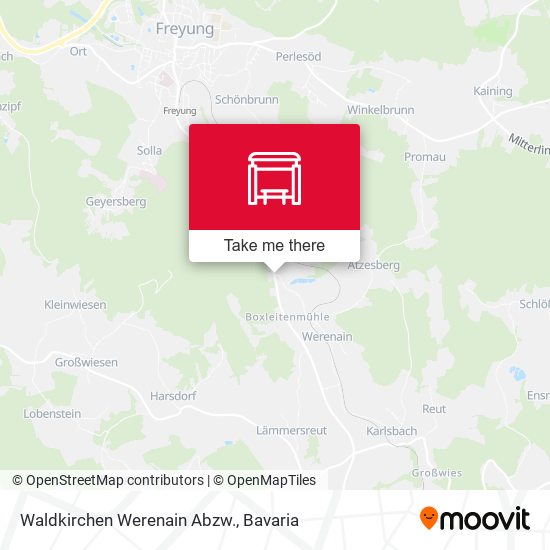 Waldkirchen Werenain Abzw. map