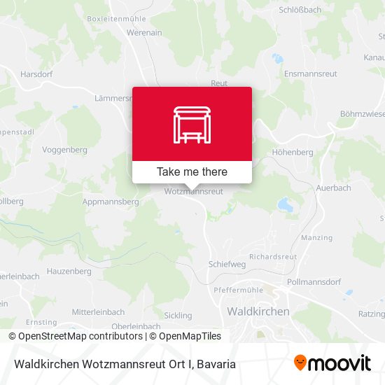 Waldkirchen Wotzmannsreut Ort I map