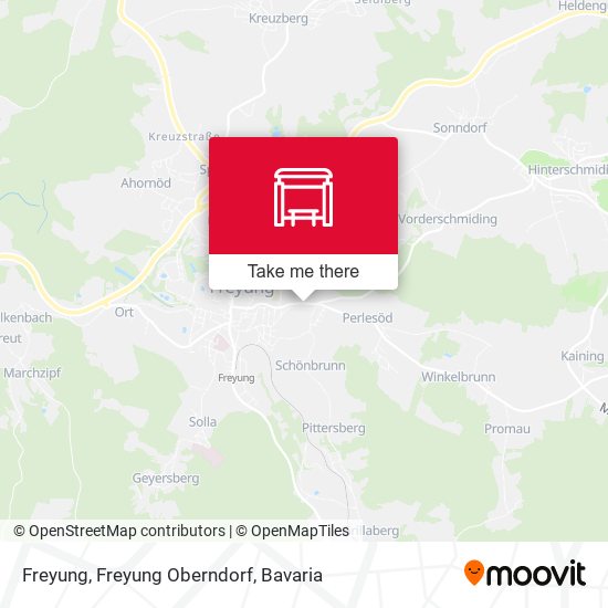 Freyung, Freyung Oberndorf map