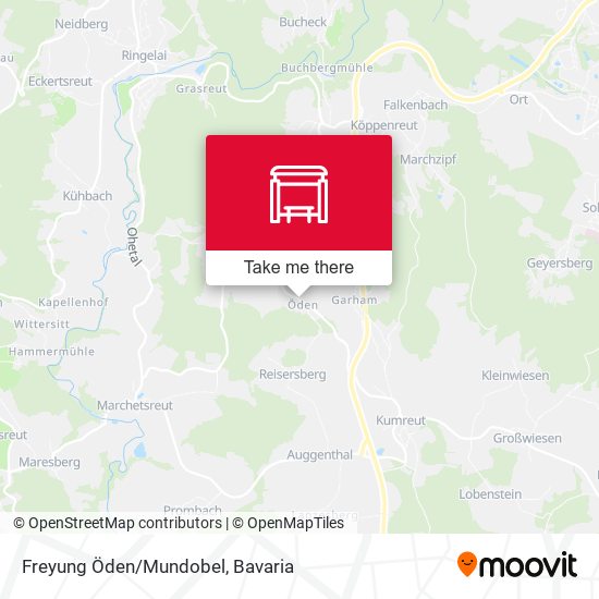 Freyung Öden/Mundobel map