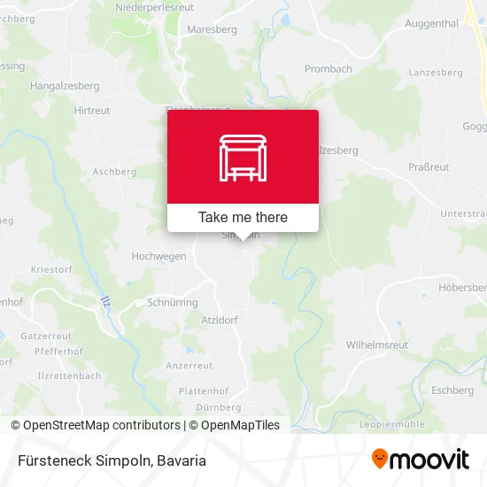 Карта Fürsteneck Simpoln