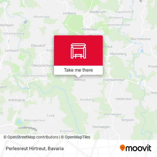 Карта Perlesreut Hirtreut