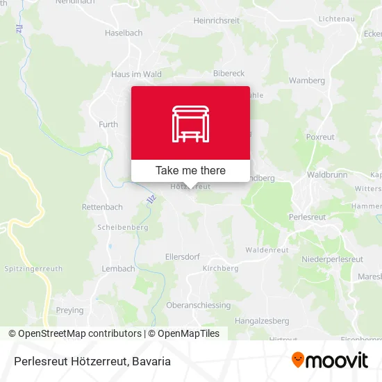 Карта Perlesreut Hötzerreut