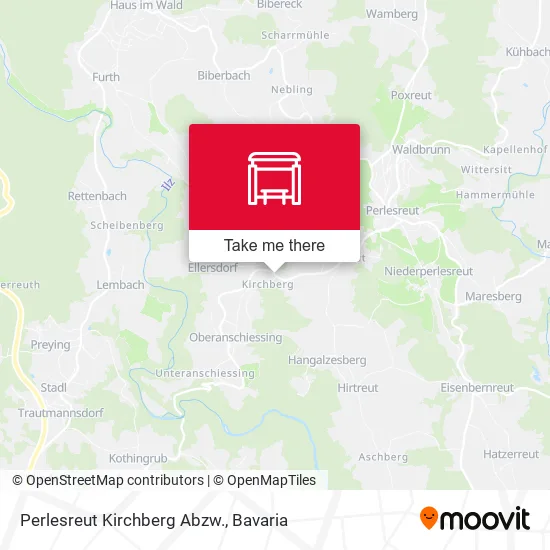Карта Perlesreut Kirchberg Abzw.