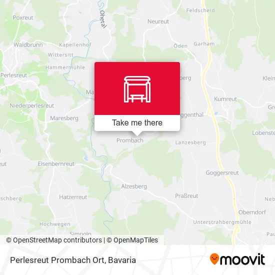 Карта Perlesreut Prombach Ort