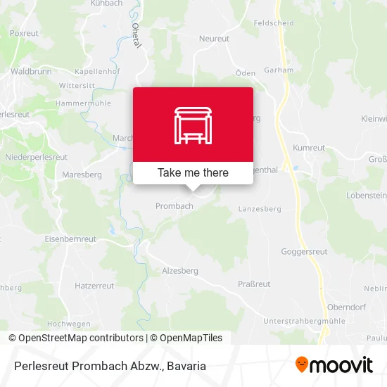 Карта Perlesreut Prombach Abzw.