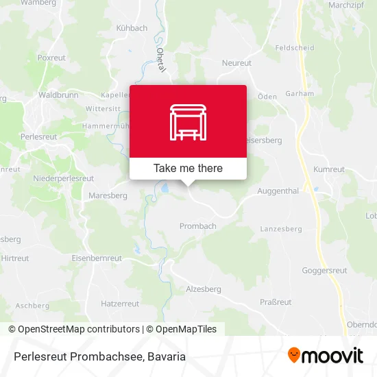 Карта Perlesreut Prombachsee