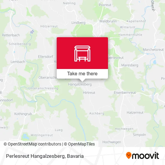 Карта Perlesreut Hangalzesberg