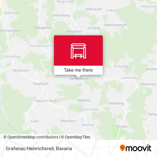 Grafenau Heinrichsreit map