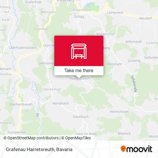 Grafenau Harretsreuth map