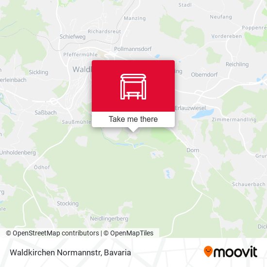 Waldkirchen Normannstr map